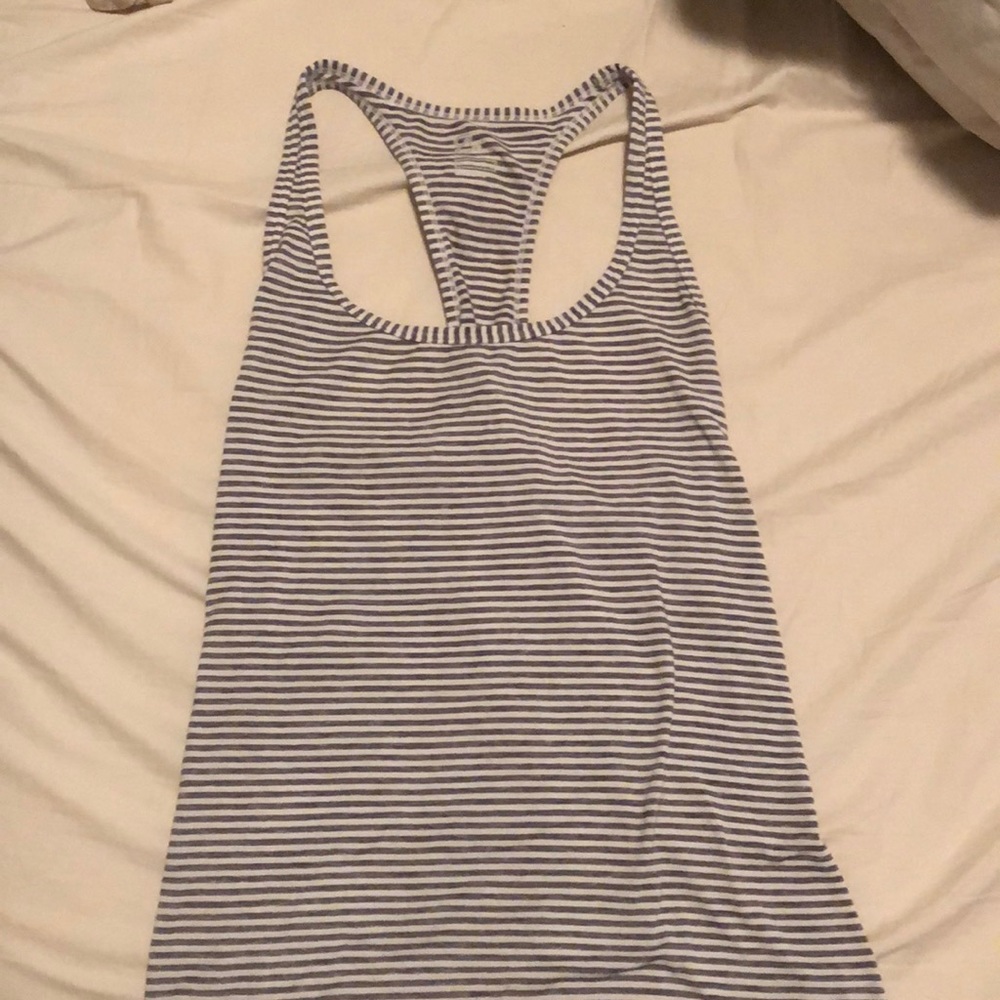 Gapfit Gray and White Striped Tank